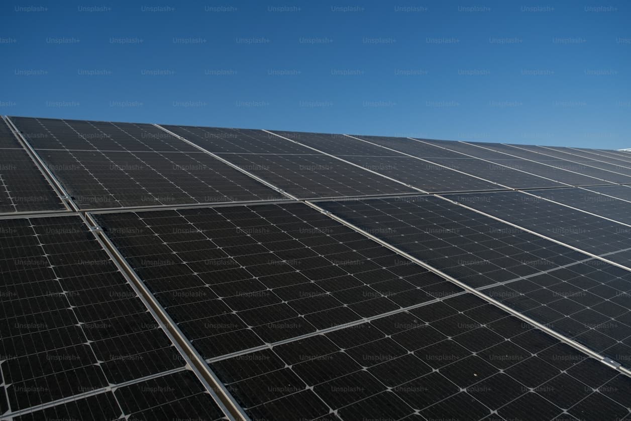 Black Module solar panel close-up