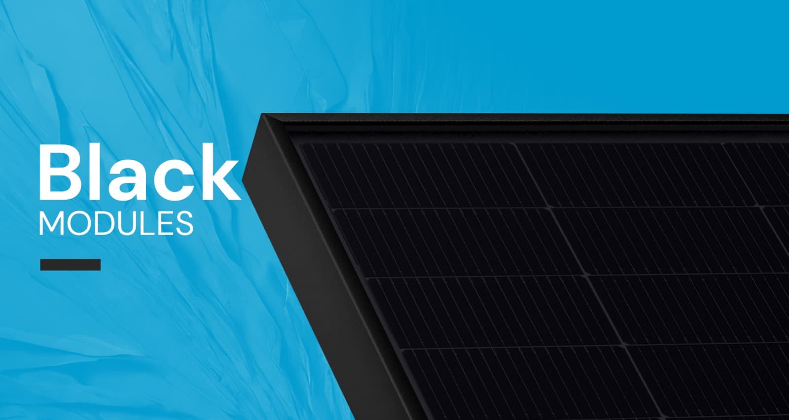 Black Module solar panel close-up